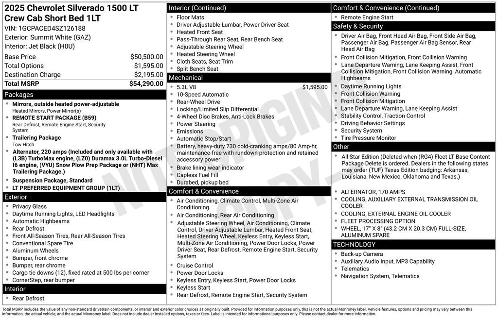 chevrolet silverado 1500 2025 1GCPACED4SZ126188 image chevrolet silverado 1500 2025 1GCPACED4SZ126188 image